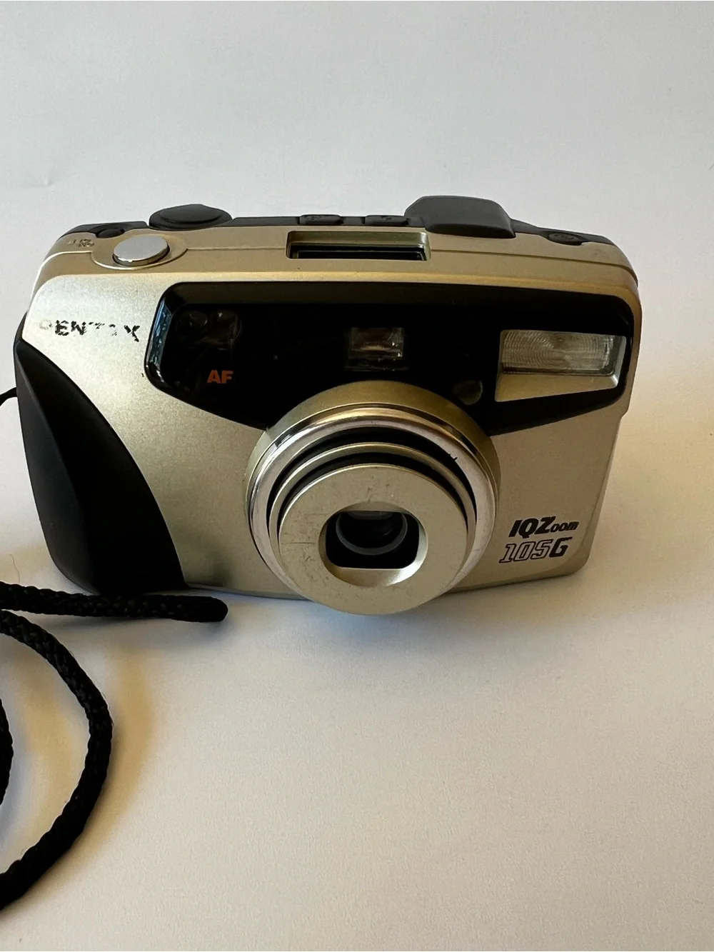 Pentax IQZoom 105G 35mm Film Camera Auto Focus Point & Shoot Tested